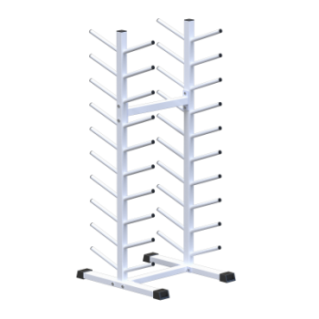 Стойка для бодибаров и грифов 10 уровней двухсторонняя Sabirgym SG025.4 - Спортивный интернет магазин товары для бассейна