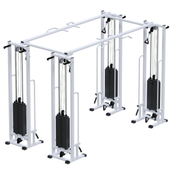 Двойной кроссовер на базе реабилитационной рамы стеки тренажер Потапова Sabirgym SG082.4*100*2050 стеки 4х100 кг ironking - Спортивный интернет магазин товары для бассейна