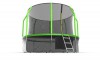 Батут evo swat EVO Jump Cosmo 12ft + Lower net с внутренней сеткой и лестницей + нижняя сеть (зеленый) sportsman - Спортивный интернет магазин товары для бассейна