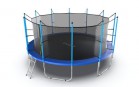 Купить батут black step swat EVO Jump Internal 16ft с внутренней сеткой и лестницей (синий)     - Спортивный интернет магазин товары для бассейна