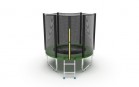 Купить батут black step swat EVO Jump External 6ft с внешней сеткой и лестницей (зеленый)   - Спортивный интернет магазин товары для бассейна