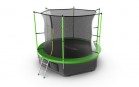Батут EVO Jump Internal 10ft + Lower net с внутренней сеткой и лестницей + нижняя сеть (зеленый)  - Спортивный интернет магазин товары для бассейна