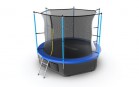 Батут EVO Jump Internal 10ft + Lower net с внутренней сеткой и лестницей + нижняя сеть (синий)  - Спортивный интернет магазин товары для бассейна