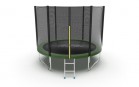 Батут EVO Jump External 10ft с внешней сеткой и лестницей (зеленый)   - Спортивный интернет магазин товары для бассейна