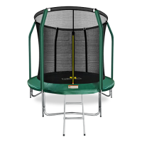 Батут премиум 8FT с внутренней страховочной сеткой и лестницей (Dark green)ARLAND  - Спортивный интернет магазин товары для бассейна
