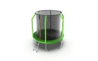 Батут EVO Jump Cosmo 6ft с внутренней сеткой и лестницей (зеленый) blackstep  - Спортивный интернет магазин товары для бассейна