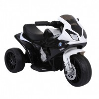 Детский электромотоцикл BMW S1000RR JT5188 черный (кожа)  - Спортивный интернет магазин товары для бассейна